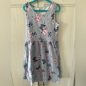 H&M Girls' Sleeveless Butterfly Dress - Navy & Pink